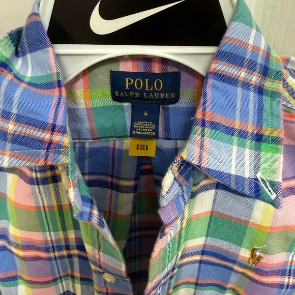 Polo by Ralph Lauren Kids Multicolor Plaid Button-Down Shirt - Picture 2 of 3